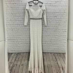 Landa The Cool Collection White Fully Stoned Gown size 0
